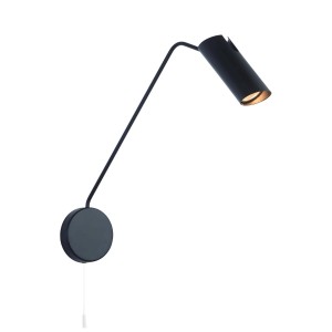 Kinkiet Futuro z wysięgnikiem 1xGU10 czarny LP-17001/1WL BK Light Prestige