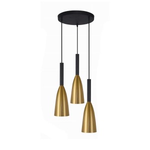 Lampa wisząca Solin wisząca talerz 3xE27 złota LP-181/3P GD Light Prestige
