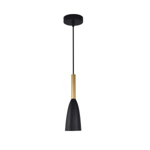 Lampa wisząca Solin wisząca 1xE27 czarno/złota LP-181/1P BK/GD Light Prestige
