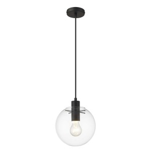 Lampa wisząca Puerto mała 1xE27 czarna LP-004/1P S BK Light Prestige