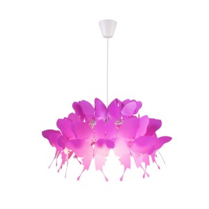 Lampa wisząca Farfalla 1xE27 ciemny róż LP-3439/1P dark pink Light Prestige