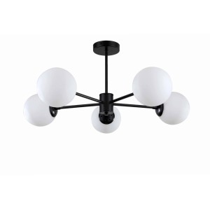Lampa wisząca Roma 5xE14 czarna LP-1345/5P BK Light Prestige