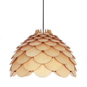 Lampa wisząca Burgo duża 1xE27 drewno LP-101335/1P L Light Prestige