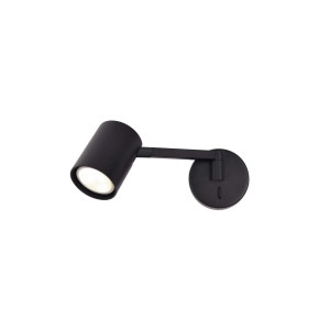 Kinkiet Snow z wysięgnikiem 1xGU10 czarny LP-731/1WL BK Light Prestige