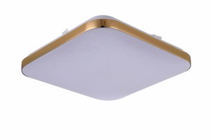 Plafon kwadratowy Babilon średni złoty 4000k LP-335/1C M 4GD square Light Prestige