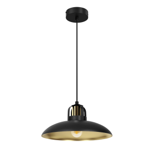 Lampa wisząca FELIX BLACK/GOLD 1xE27 MLP8906 Milagro