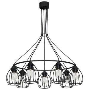 Lampa Wisząca DON BLACK 7xE27 MLP752 Milagro