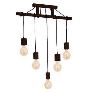Lampa Wisząca JACK 5xE27 Orzech MLP4361 Milagro