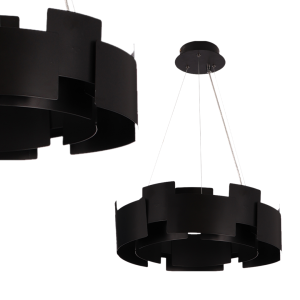 Lampa wisząca TORINO BLACK 24W LED ML6141 Milagro