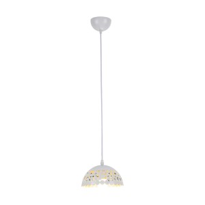 Lampa wisząca LISA WHITE 1xE27 18cm ML6138 Milagro