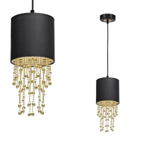Lampa wisząca ALMERIA BLACK/GOLD 1xE27 MLP6439 Milagro