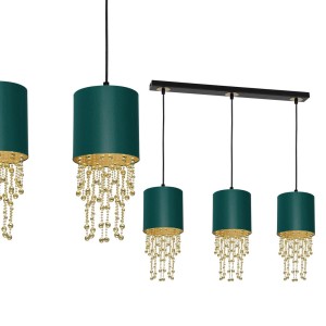 Lampa wisząca ALMERIA GREEN/GOLD 3xE27 MLP64500 Milagro