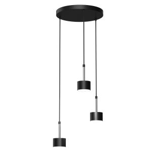 Lampa wisząca ARENA BLACK/SILVER 3xGX53 MLP7786 Milagro