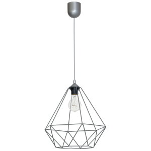 Lampa wisząca BASKET GRAY 1xE27 MLP7216 Milagro