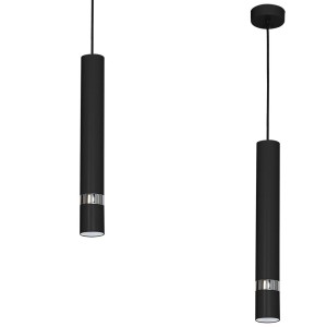 Lampa wisząca JOKER BLACK/CHROME 1xGU10 MLP1413 Milagro