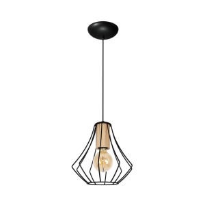 Lampa wisząca WILL BLACK 1XE27 MLP4188 Milagro