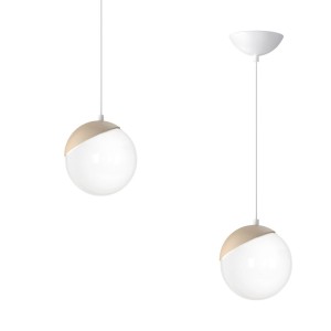 Lampa wisząca SFERA WOOD 1xE14 MLP5424 Milagro