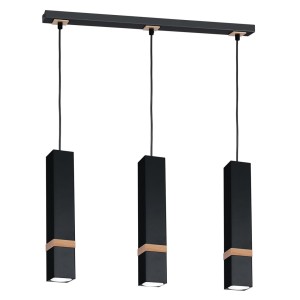 Lampa wisząca VIDAR BLACK 3xGU10 MLP5404 Milagro