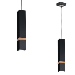 Lampa wisząca VIDAR BLACK 1xGU10 MLP5403 Milagro