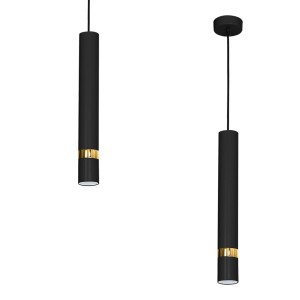 Lampa wisząca JOKER BLACK/GOLD 1xGU10 MLP6079 Milagro