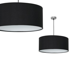 Lampa wisząca CASINO BLACK/CHROME 1xE27 ML63800 Milagro