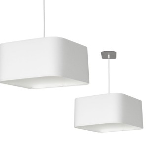 Lampa wisząca NAPOLI WHITE/CHROME 1xE27 ML6362 Milagro