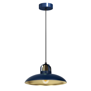 Lampa wisząca FELIX NAVY BLUE/GOLD 1xE27 MLP7714 Milagro
