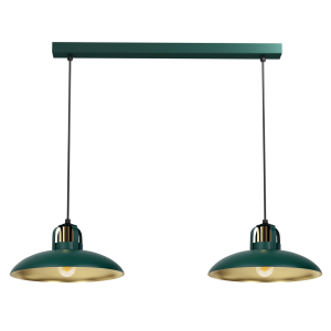 Lampa wisząca FELIX GREEN/GOLD 2xE27 MLP7710 Milagro