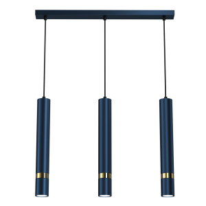 Lampa wisząca JOKER NAVY BLUE/GOLD 3xGU10 MLP7726 Milagro