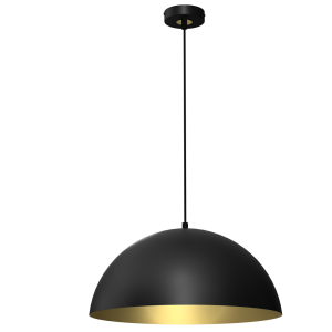 Lampa wisząca BETA BLACK/GOLD 1xE27 45cm MLP7973 Milagro