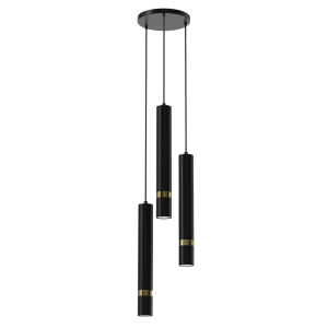 Lampa wisząca JOKER BLACK/GOLD 3xGU10 MLP8918 Milagro