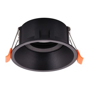 Oczko Sufitowe Podtynkowe Okrągłe Ruchome 1xGU10 IP20 Czarny MLOS7240 Milagro