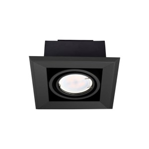 LAMPA PODTYNKOWA BLOCCO CZARNA 1x7W GU10 LED ML472 Milagro