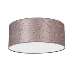 Lampa sufitowa ZIGGY PINK Gold/Pink 2xE27 Ø40cm MLP7585 Milagro