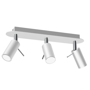 Lampa sufitowa PRESTON WHITE/CHROME 3x mini GU10 MLP7616 Milagro