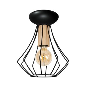 Lampa sufitowa WILL BLACK 1xE27 MLP4189 Milagro