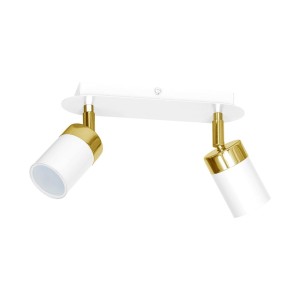 Lampa sufitowa JOKER WHITE/GOLD 2xGU10 MLP6129 Milagro