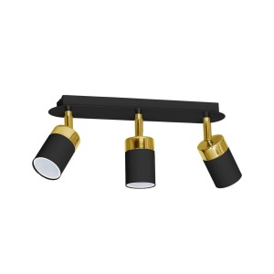 Lampa sufitowa JOKER BLACK/GOLD 3xGU10 MLP6125 Milagro