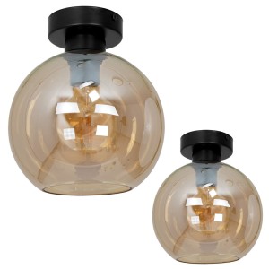 Lampa sufitowa SOFIA AMBER 1xE27 MLP6575 Milagro