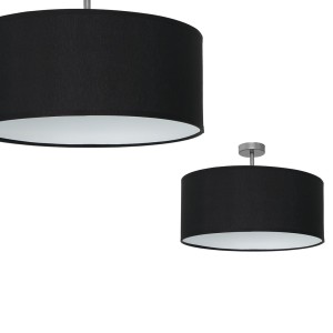 Lampa podsufitowa CASINO BLACK/CHROME 1xE27 ML6379 Milagro