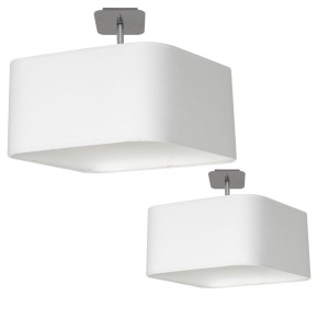 Lampa podsufitowa NAPOLI WHITE/CHROME 1xE27 ML6361 Milagro