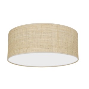 Lampa sufitowa MARSHALL WHITE / RATTAN 2xE27 Ø40cm MLP7487 Milagro