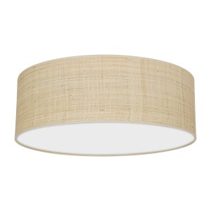 Lampa sufitowa MARSHALL WHITE / RATTAN 3xE27 Ø50cm MLP7488 Milagro