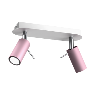 Lampa sufitowa PRESTON PINK/WHITE 2x mini GU10 MLP7627 Milagro