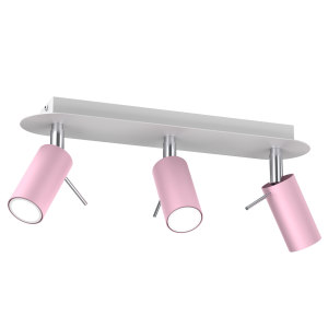 Lampa sufitowa PRESTON PINK/WHITE 3x mini GU10 MLP7628 Milagro