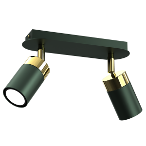 Lampa sufitowa JOKER GREEN/GOLD 2xGU10 MLP7718 Milagro