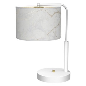 Lampka nocna SENSO White/Gold 1xE27 MLP7310 Milagro