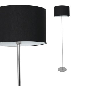 Lampa stojąca CASINO BLACK/CHROME 1xE27 ML6382 Milagro