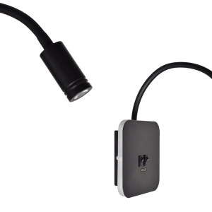 Lampka nocna BASE 8W+2W BLACK ML6352 Milagro