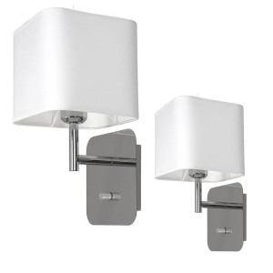 Kinkiet NAPOLI WHITE/CHROME 1xE27 ML6359 Milagro